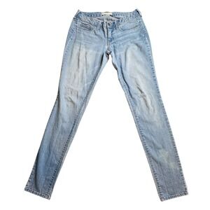Bullhead‎ Black Legging Skinny Jeans Womens 3 Light Wash Blue Denim Low Rise